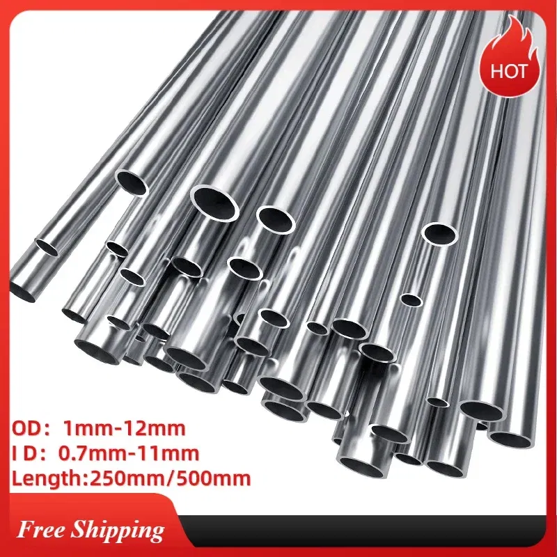 Specification: 3.2x1.6mm, Length: 20cm - 1-10pcs 304 Stainless Steel Round Capillary Seamless Straight Tube 1mmx0.7mm 5x4mm6x4mm8x6mm10x8mm10x9mm12x11mm 250mm/500mm Long