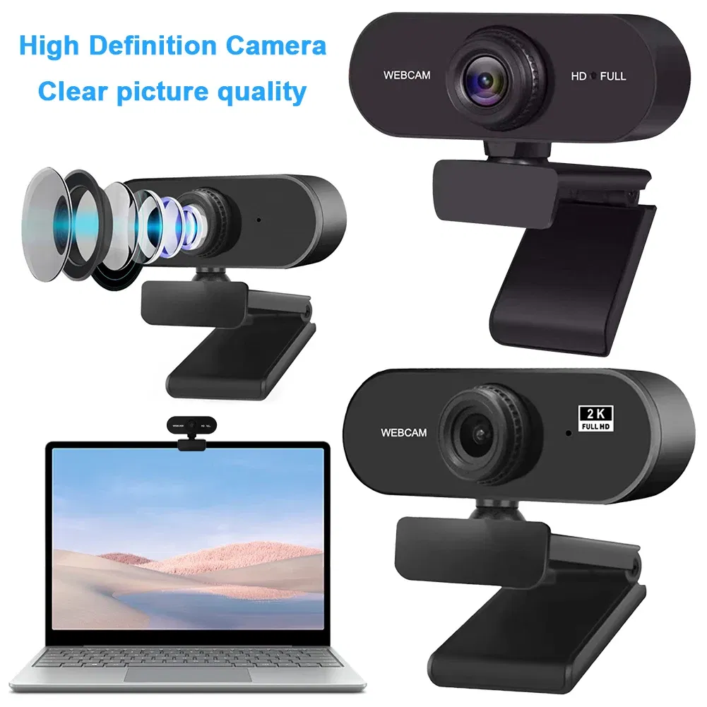 Color: Red, Ships From: CHINA - HD 1080P/2K Web Camera USB Camera Built In Microphone USB Network Camera Web Camera Autofocus Business Webcam for PC Laptop