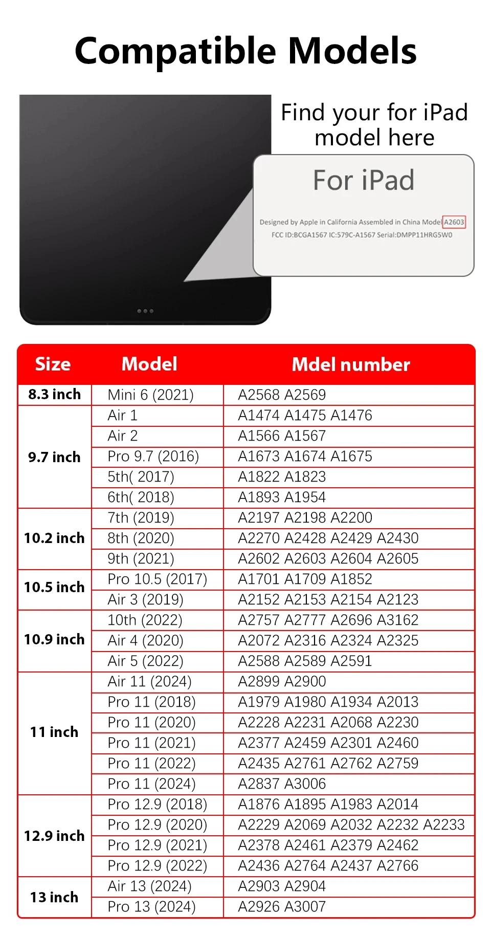 Color: GRAY, Size: nine - For 2025 iPad Air 11 Case iPad 10th Generation  11th A16  9th  Cover Gen  iPad Pro11 4 5 10.9in 12.9 M2 M3 M4 Pencil Holder Case