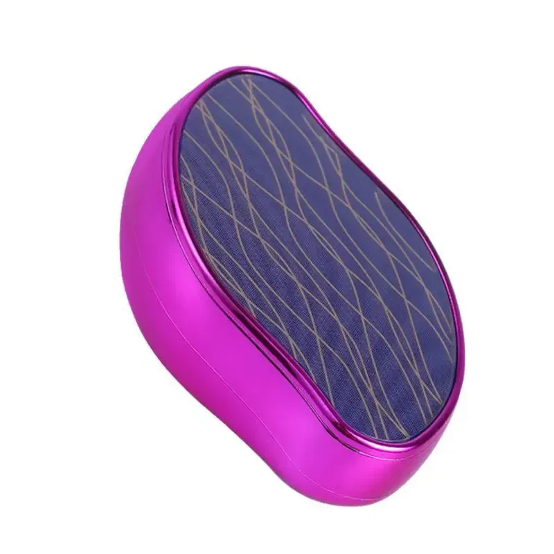Color: WHITE - Hot Crystal Physical Hair Removal Eraser Glass Hair Remover Painless Epilator Easy Cleaning Reusable Body Care Depilation Tool