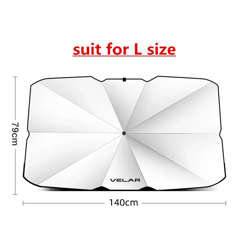 Color: Lavender - Car Windshield Sunshade Umbrella Car Front Shading For Land Rover Discovery 3 4 2 Freelander Evoque Velar Autogiography SVR