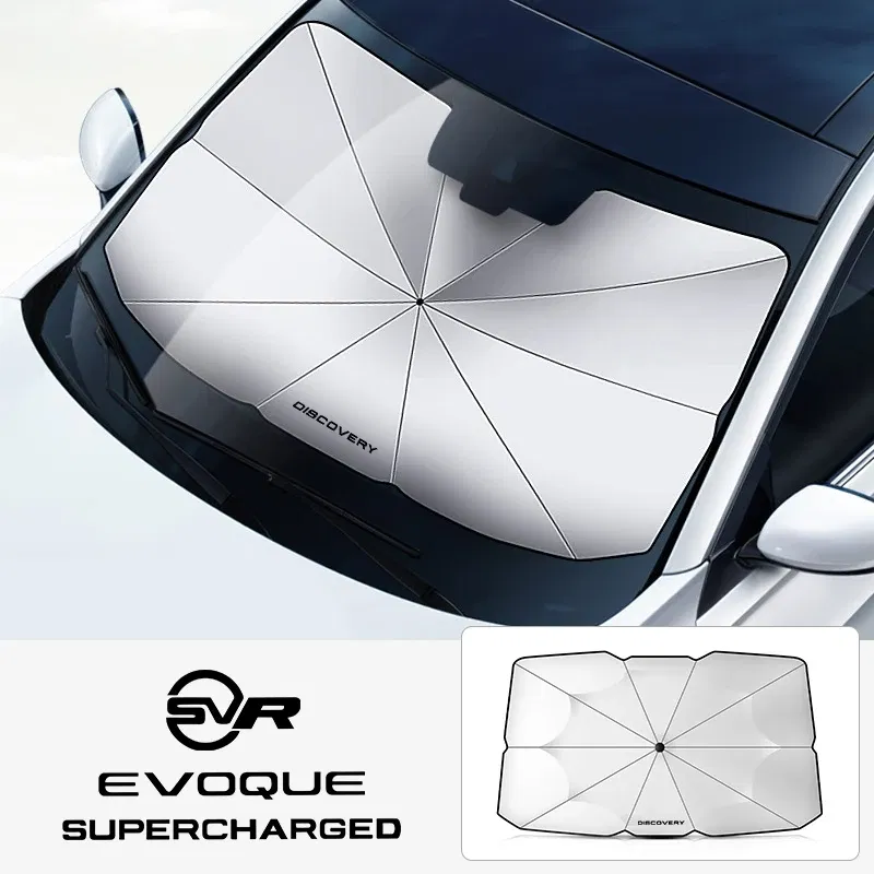 Color: Lavender - Car Windshield Sunshade Umbrella Car Front Shading For Land Rover Discovery 3 4 2 Freelander Evoque Velar Autogiography SVR