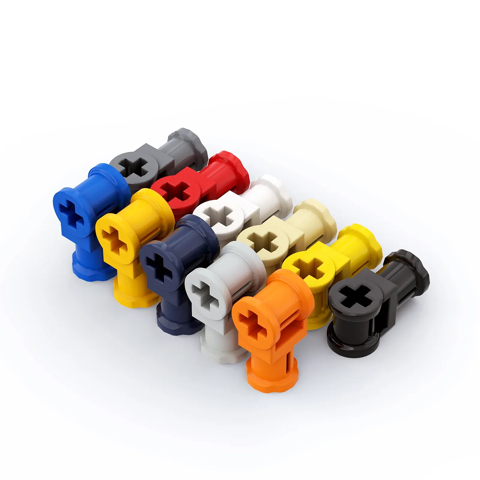 Color: black - 1 Pcs Buildings Blocks 32039 Axle Connector with Axle Hole Brick Collections Bulk Modular GBC High-Tehc Toy For MOC Set