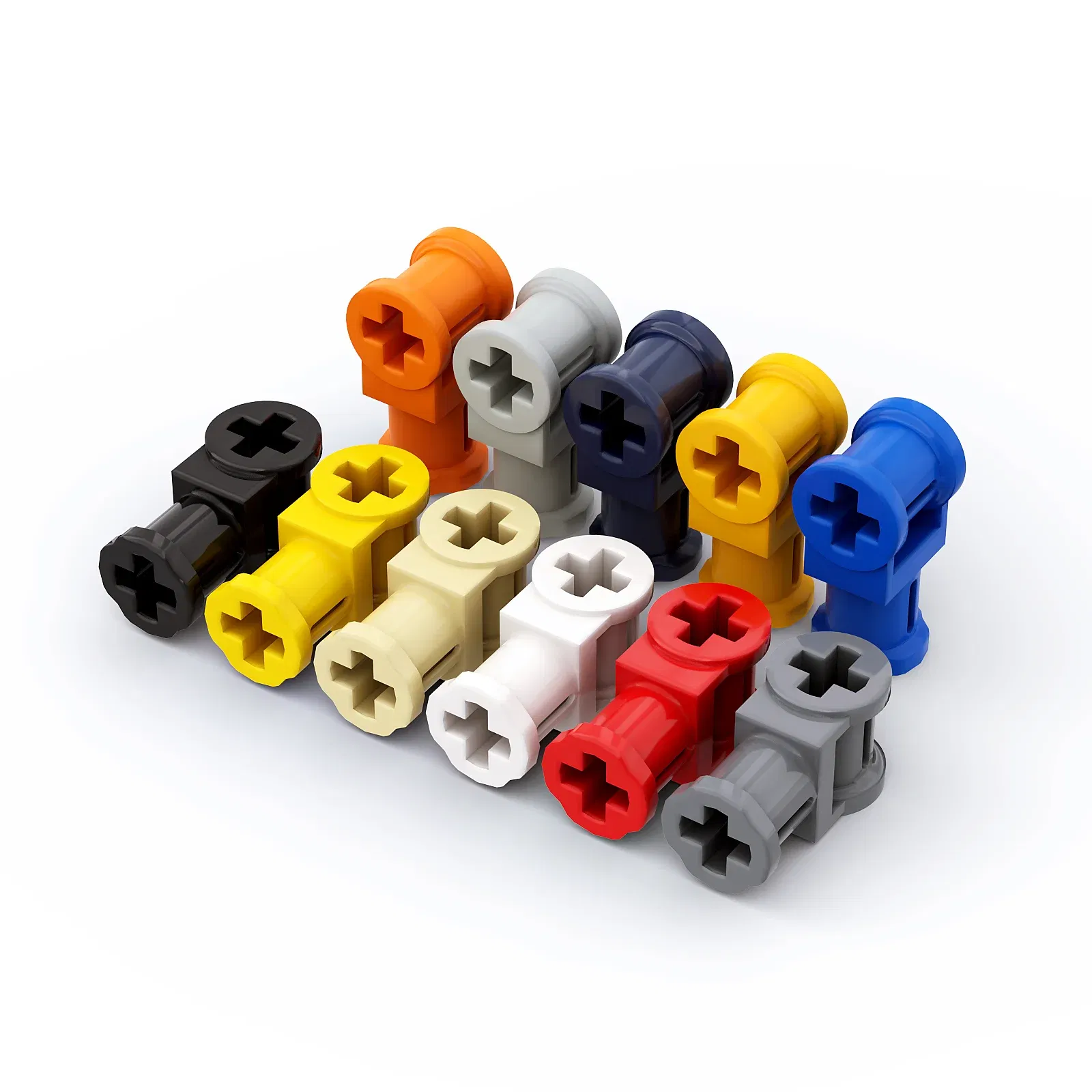 Color: black - 1 Pcs Buildings Blocks 32039 Axle Connector with Axle Hole Brick Collections Bulk Modular GBC High-Tehc Toy For MOC Set