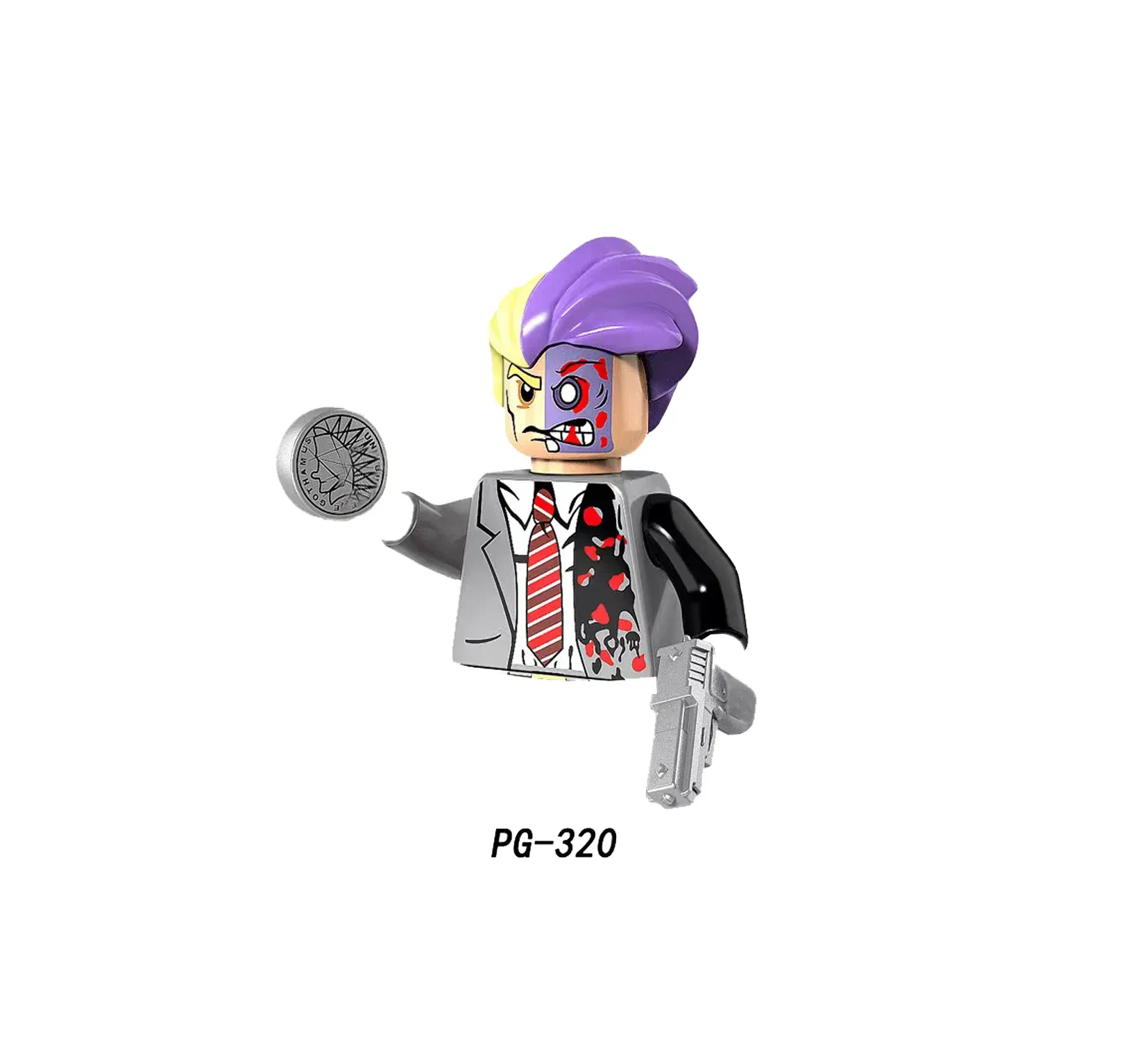 Color: plum - Marvel Blocks Brick Hero Batman Joker Superman Catwoman Mini Figure Building blocks Hot Toy Children's party gift