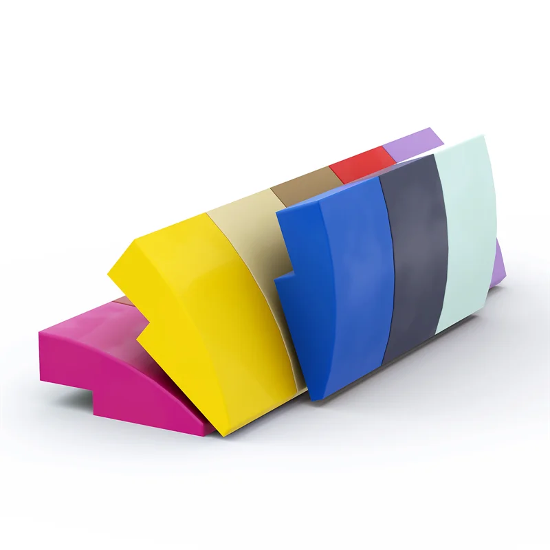 Color: Red - 24309 Slope Curved 3 x 2 Bricks Collections Bulk Modular GBC Toys For Technical MOC DIY Gifts Sale Buildings Blocks