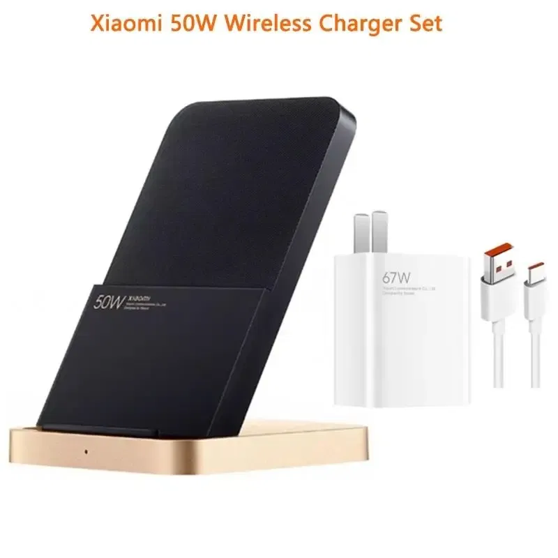 Color: PURPLE, Ships From: CHINA - Top 50W Wireless Charger Set With 67W Charger 6A Cable Vertical Air Cooling Fast Charging For Xiaomi 10/11/12 Pro For iPhone