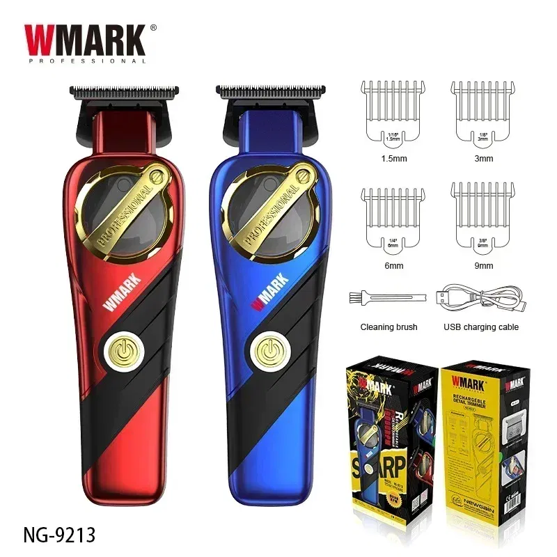 Color: PURPLE - WMARK 9213Hair Clipper for men,Hair Trimmer,Magnetic levitation motor,high speed 9000rpm,Beard Trimmer,DLC Blade