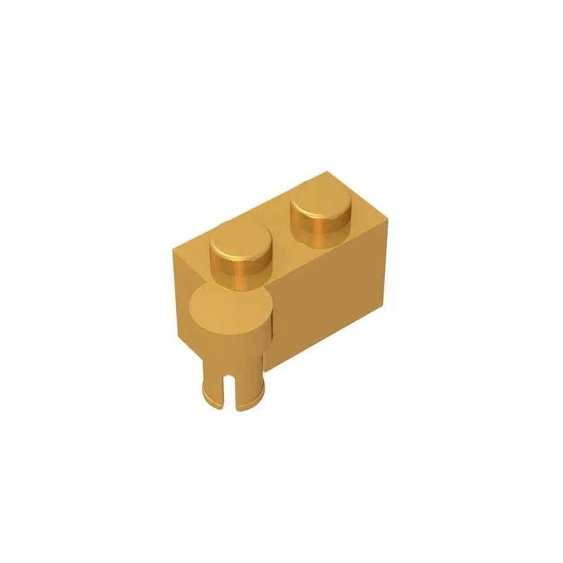 Color: DARK GRAY - Gobricks GDS-810 HINGE 1X2 UPPER PART compatible with lego 3830 children's DIY Educational Building Blocks Technical