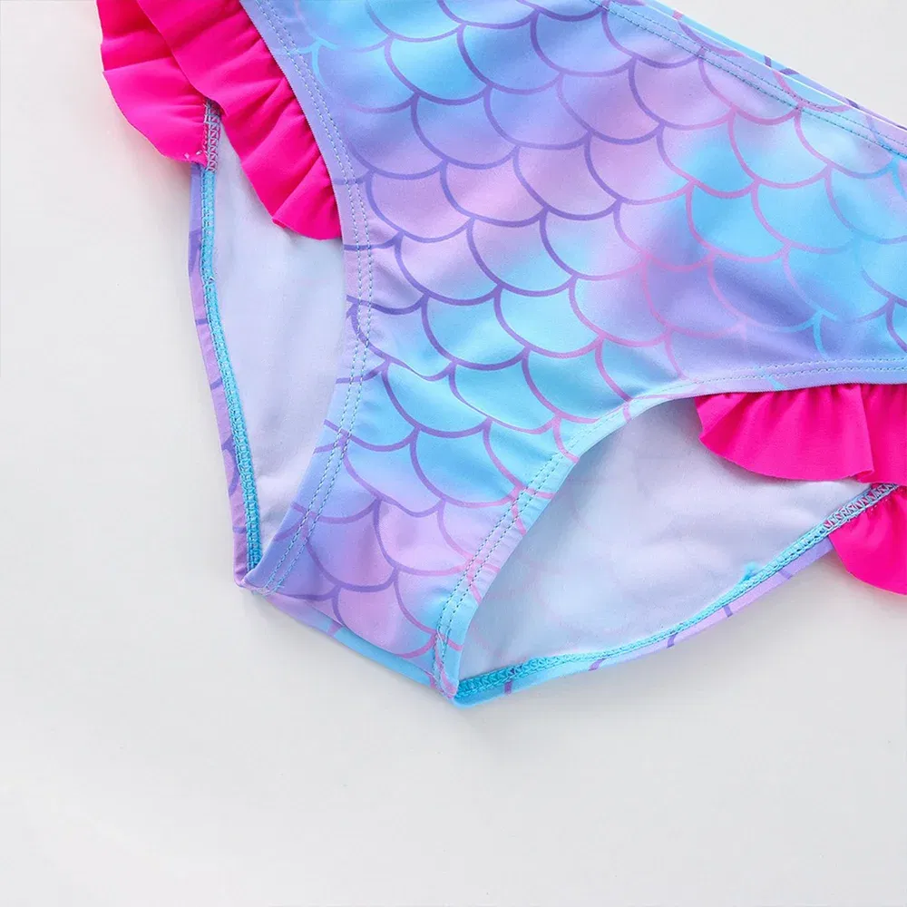 Color: MULTI, Size: L - Lilo Stitch Girls Swimsuit One-Piece Bathing Suits Children's Dresses Summer Swimwear Beach Suit Kids Wear Fashion Mermaid Fish