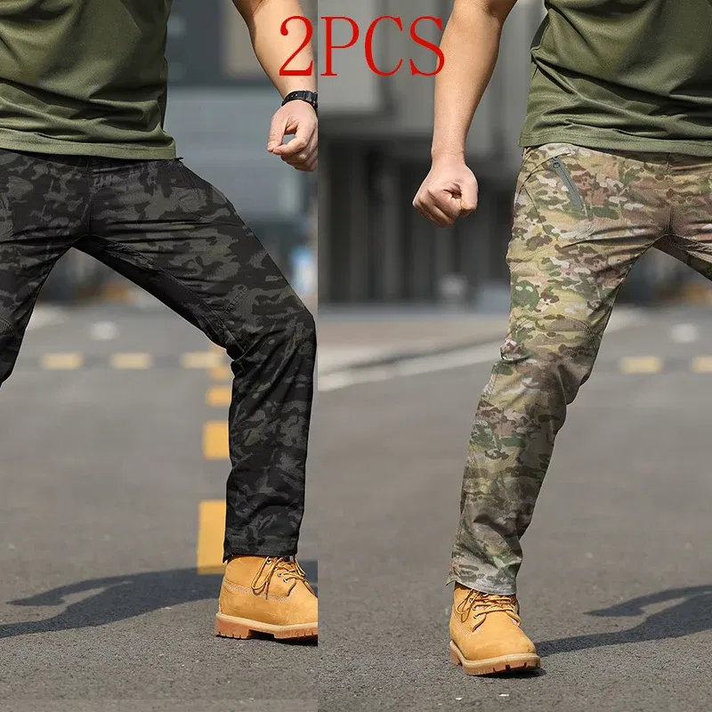 Color: Lavender, Size: XXL - Archon X9 Tactical Pants Slim Fit Waterproof Camouflage Training Pants Spring Autumn Breathable Waterproof Overalls Loose Wear