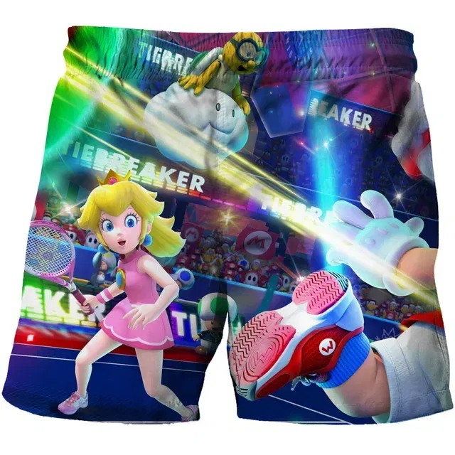 Color: Beige, Kid Size: 4T - Super Marios Children's Swimming Pants Boys' Swimming Pants Children's Swimming Pants Beach Shorts Boys' Swimming Suits Children