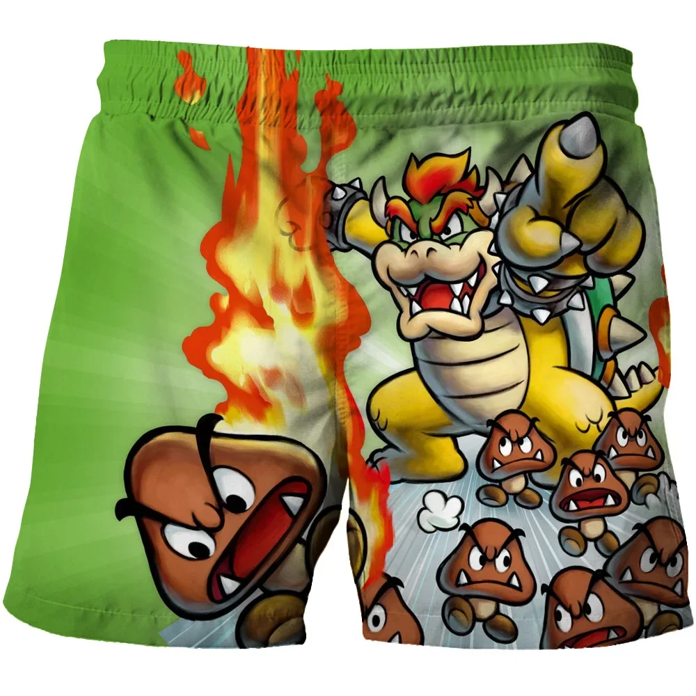 Color: Beige, Kid Size: 4T - Super Marios Children's Swimming Pants Boys' Swimming Pants Children's Swimming Pants Beach Shorts Boys' Swimming Suits Children