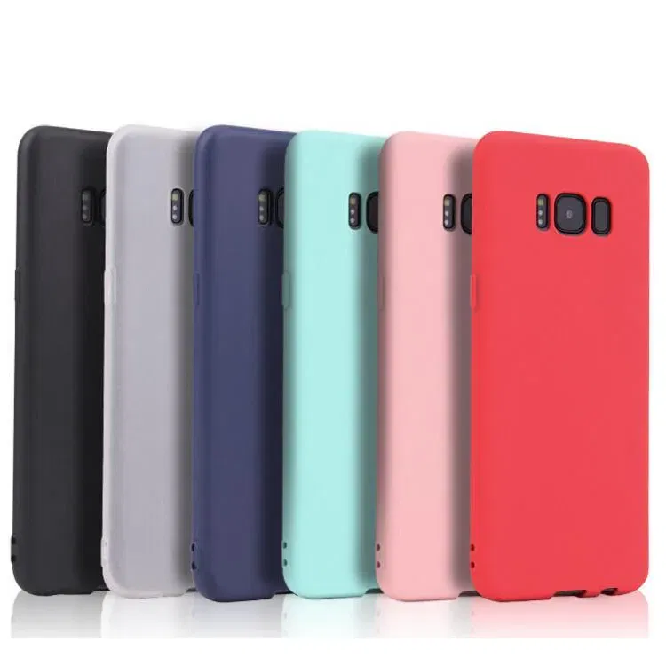 Color: Pink, Material: Genuine Leather - Case For Samsung Galaxy S8 S9 S10 S20 Ultra A6 A7 A8 A9 2018 S20 Plus A10 A20 A30 A50 A70 Matte Silicone Soft TPU Cover case