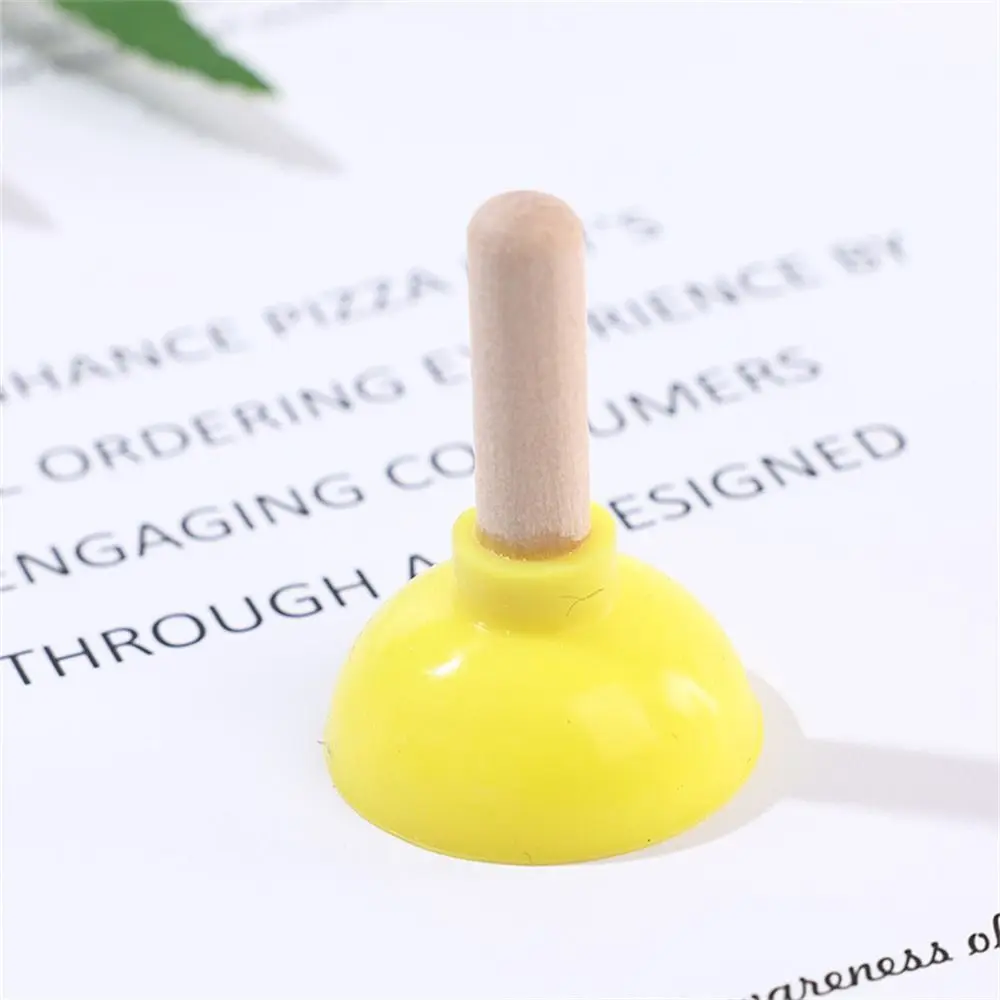 Color: Orange - Mini Colorful Toilet Shape Plunger Phone Holder Sucker Stand Tiny Plunger Magic Tricks Inspired Looking For Card Professional