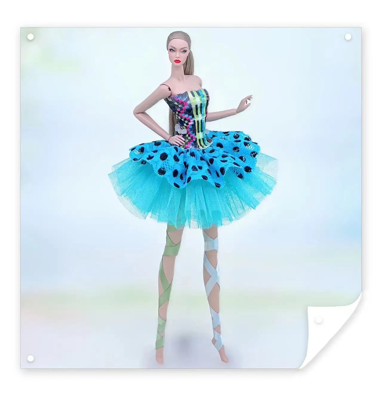 Color: WHITE - for clothes for barbie ballerina