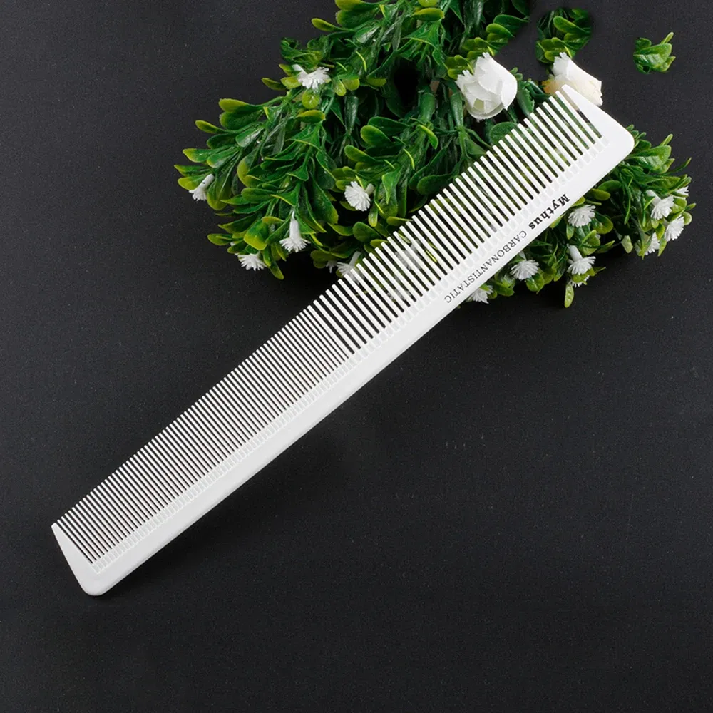 Color: Dark purple - Mythus Hairdressing Carbon Comb For Haircut Barber Anti Static White Rat Tail Comb Beauty Professional Hair Styling Tools Comb