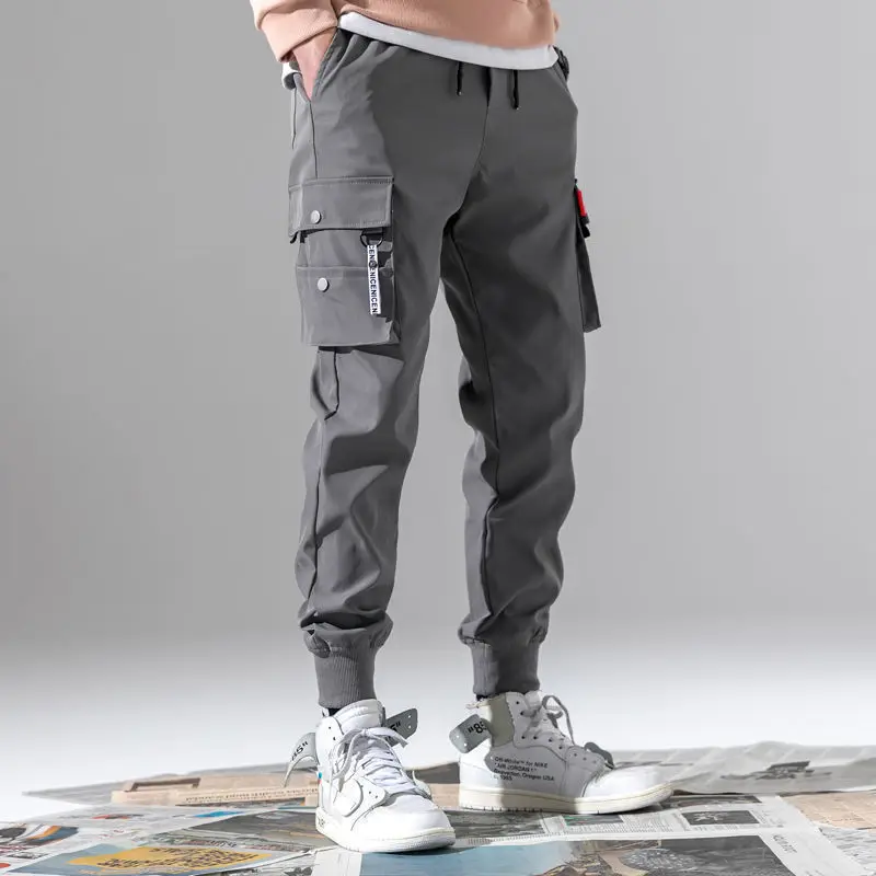 Color: black, Size: 4XL - New Men Cargo Tactical Pants Work Combat Multi-pockets Casual Training Trousers Overalls Clothing Joggers Hiking Mens Cargo Pant