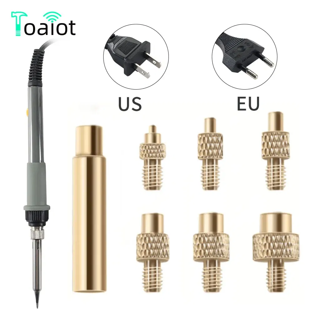 Color: black - Heat Insert Nut Iron Tip Brass Hot Melt Insert Nut Embedded Kit M2-M8 Soldering Iron Tip Heat Insertion Tool 3D Printer Accessor