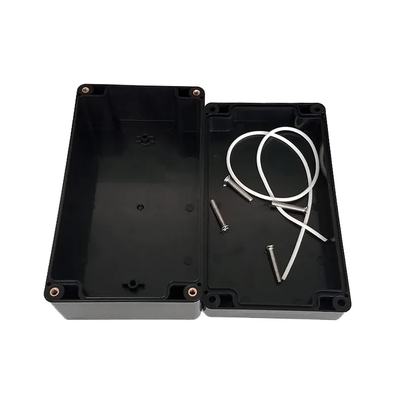 Color: Black&White - Black Outdoor Waterproof Enclosure Plastic Box Electronic Project Instrument Case Electrical Project Box Junction Box Housing