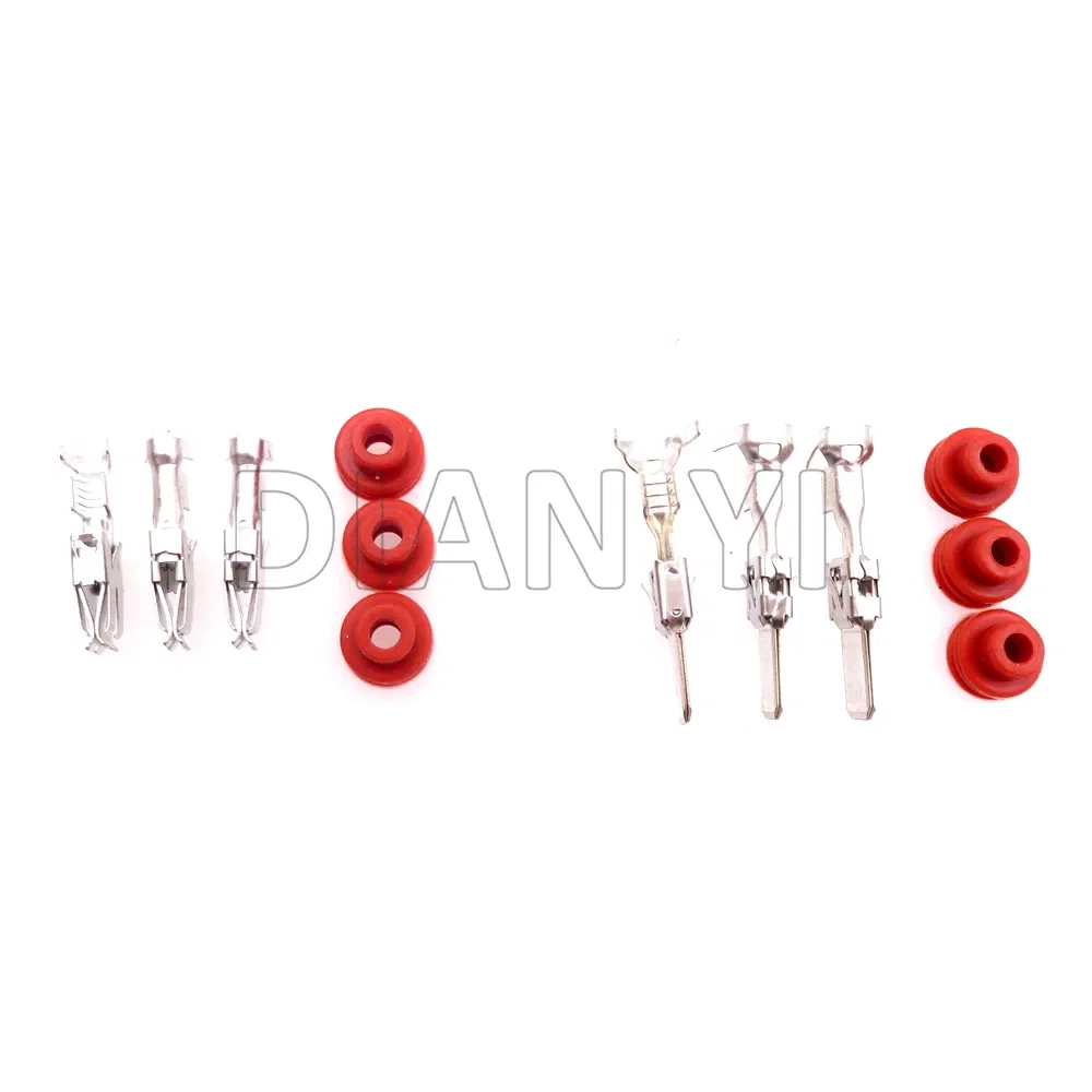 Color: black - 1 Set 3 Way AC Assembly Auto Radiator Plug For VW 1J0906443 1J0 906 443 1J0 906 233 1J0906233 Car Electronic Fan Cable Socket