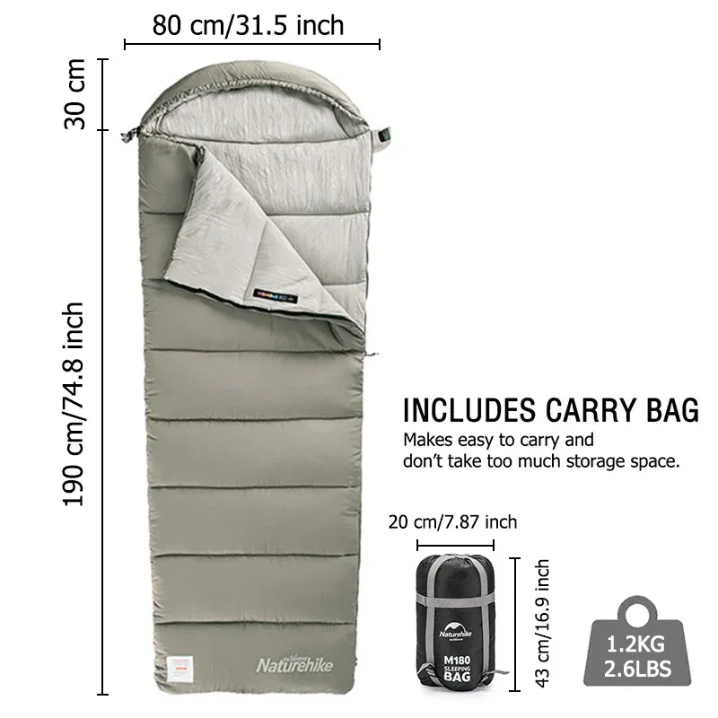 Color: multi, Ships From: CN - Naturehike Winter Sleeping Bag M400 Ultralight Envelope Sleeping Bag Cotton Spliced Sleeping Bag Washable Outdoor Camping