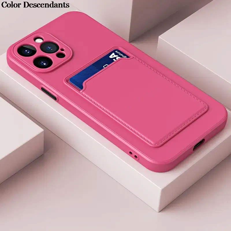 Color: Gold, Material: Genuine leather - Card Holder Wallet Case For Samsung Galaxy A32 A53 A33 A13 A52 5G Case on A72 A22 A12 A51 A71 Shockproof Liquid Silicone Cover