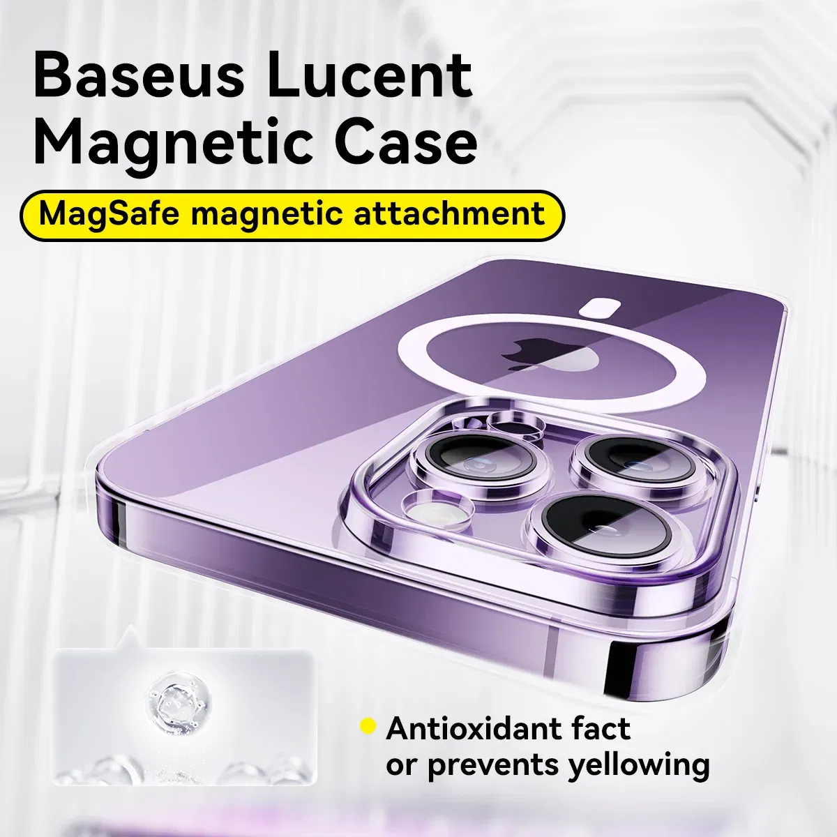 Color: black, Ships From: CHINA, Material: Genuine Leather - Baseus for iPhone 15 Pro Max Lucent Magnetic Case Hard PC Clear Case for iPhone 15 14 13 Pro Plus Magnet Protective Phone Case