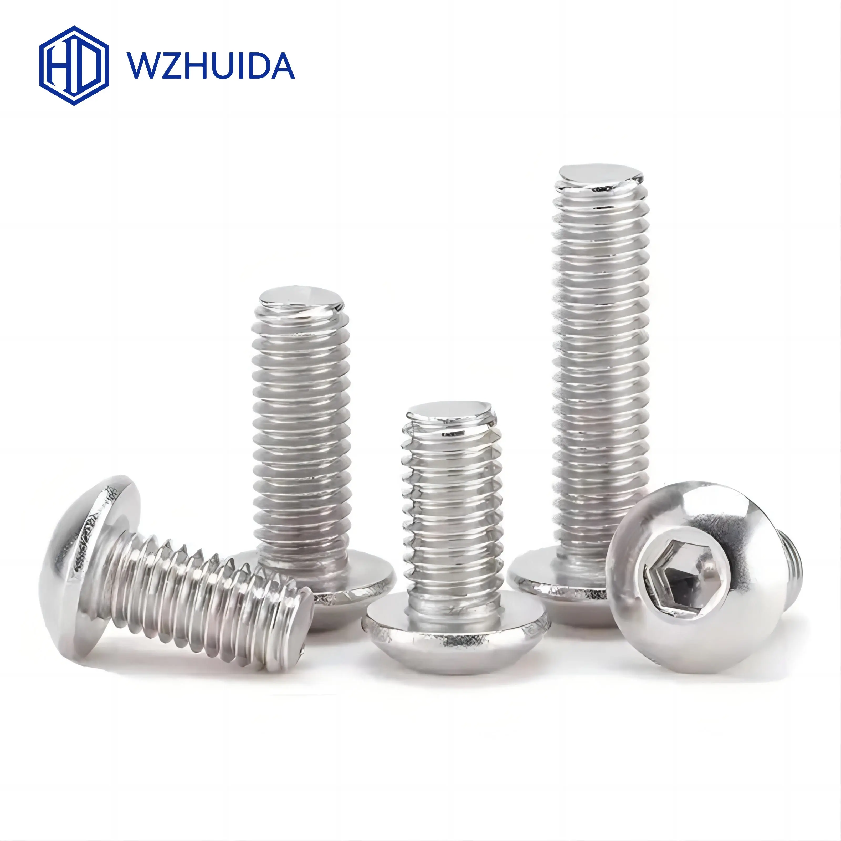 Size: M12, Length: 80mm - 5-50pcs M2 M3 M4 M5 M6 M8 M10 Hex Socket Button Head Cap Screws Stainless Steel ISO7380