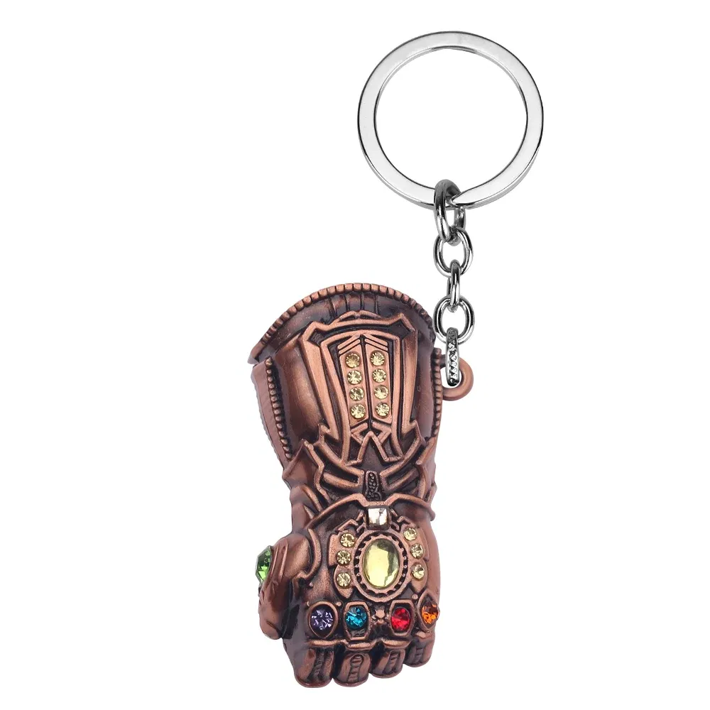 Color: Watermelon red, Ships From: CHINA - Avengers Thanos Infinity Gauntlet Keychain Disney Superhero Iron Man Infinity Gloves Keyrings Car Pendant Key Holder Accessories