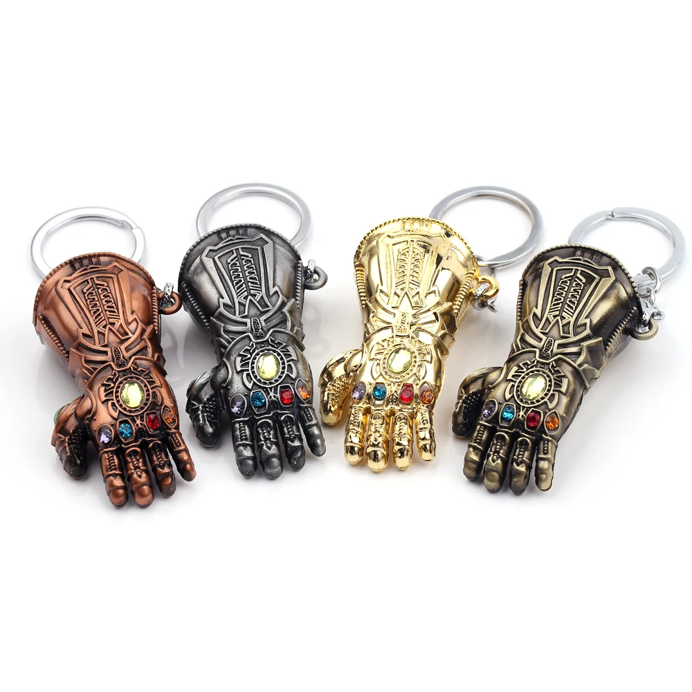 Color: Watermelon red, Ships From: CHINA - Avengers Thanos Infinity Gauntlet Keychain Disney Superhero Iron Man Infinity Gloves Keyrings Car Pendant Key Holder Accessories