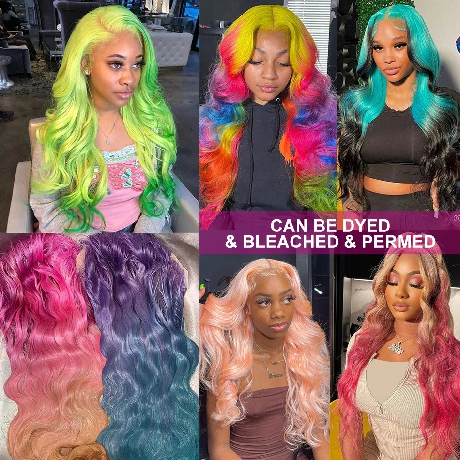 Color: WHITE, Stretched Length: 18inches, Density: 180%, Ships From: CHINA - 613 Blonde Lace Front Wig Human Hair Body Wave 13X6 Hd Lace Frontal Wig 13X4 Lace Front Human Hair Wig Hd Lace Wig For Women