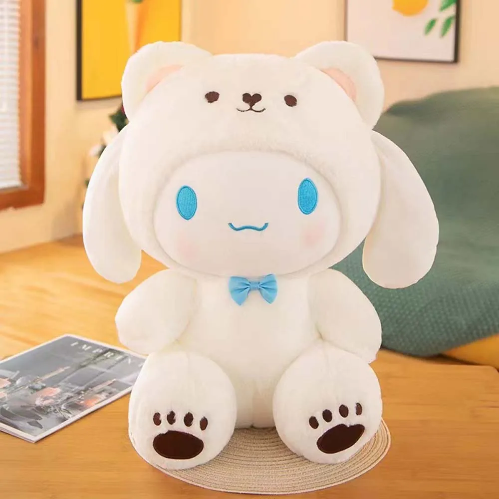 Color: HotPink, Height: 11cm-30cm - kawaii Sanrio Plushies Toy Hello Kitty Cinnamonroll Pochacco Kuromi Plush Doll Cos Bear Cute Toys Children Birthday Gifts