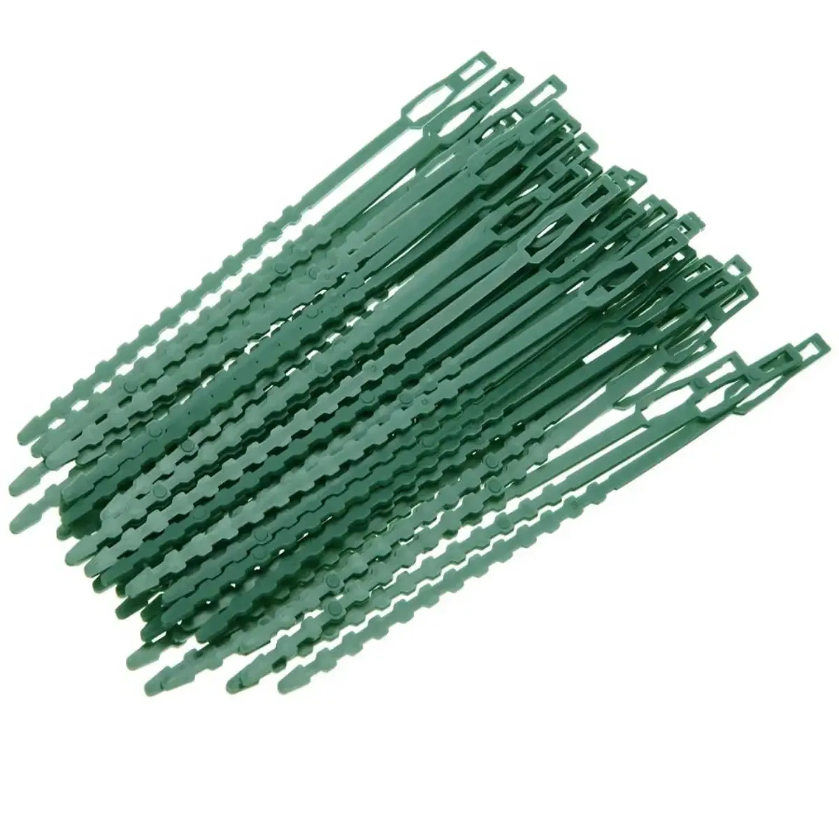 Size: M, Color: Silver - 30/50/100/200Pcs Reusable Garden Cable Ties Plant Support Shrubs Fastener Tree Locking Nylon Adjustable Plastic Cable Ties Tools