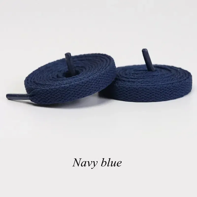 Color: Navy Blue, Ships From: CHINA, Length: 120cm - 1pair Classic Shoe Laces Flat Shoelaces Fit Fashion Solid Sports Shoelace Casual Unisex Shoe Strings Shoe Accessories