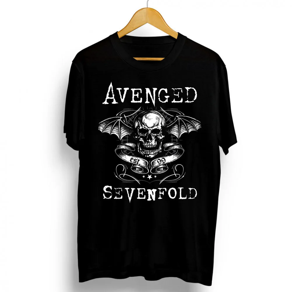 Color: Gold, Size: XXL - Men Clothes Round Neck T-shirt  Heavy Metal Band Rock Cotton Breathable Print Womens Plus Size Tees