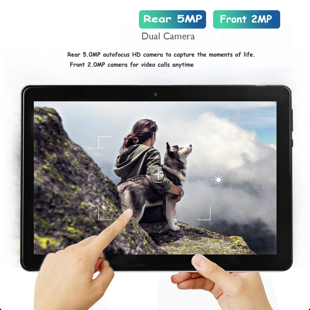 Color: Blue, Bundle: Bundle 2 - New 10.1 Inch Android Tablet Pc Google Play Dual Cameras Octa Core Dual SIM Phone Call Tablets Bluetooth Wifi 4GB RAM 64GB ROM