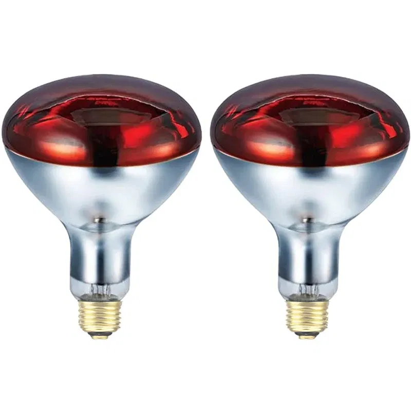 Color: Army Green, Ships From: United States - BONGBADA Quartz glass waterproof and explosion-proof E26 E27 Red R40 Infrared Heat Lamp Farm lamp 100W 150W 200W 250W 275W