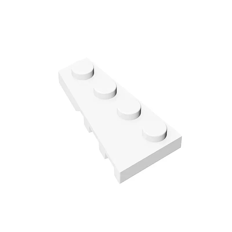 Color: CORAL RED - BZB MOC 41770 2x4 Wedge Board (Left) High-tech Creative Technical Building Block Model Kids DIY Toy Brick Parts Best Gifts