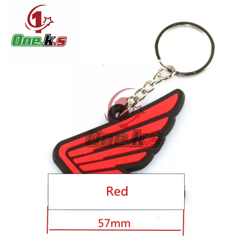 Color: Ivory - Rubber Motorcycle Key Ring Key Chain cool keychain 3D Soft For HONDA CB1000 CB650F  CBR100RR  CB650R