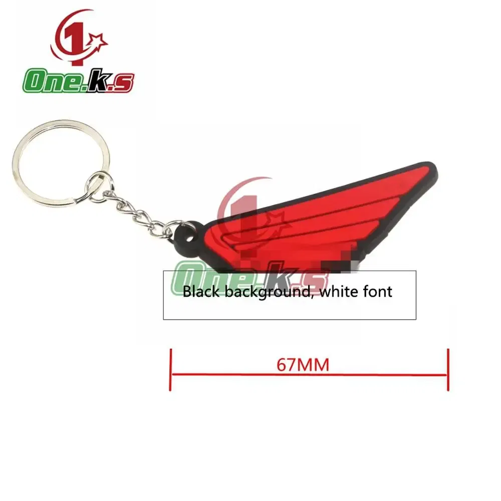 Color: Ivory - Rubber Motorcycle Key Ring Key Chain cool keychain 3D Soft For HONDA CB1000 CB650F  CBR100RR  CB650R