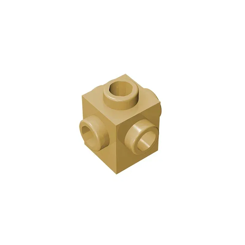 Color: Clear - Gobricks GDS-650 BRICK 1X1 W. 4 KNOBS compatible with lego 4733 children's DIY Educational Building Blocks Technical