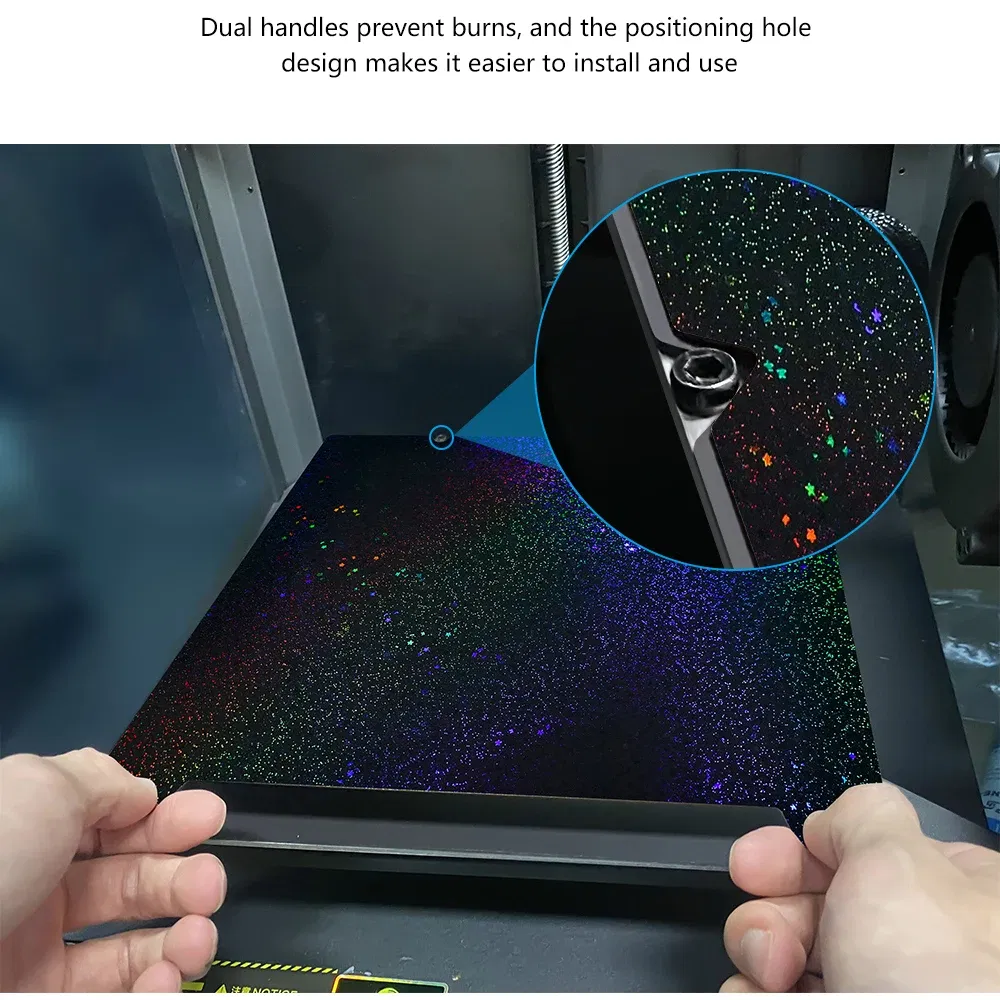 Color: Green, Size: 2.5mm - K1C 235x235 Bed 310x315 Build Plate For Creality K1 Max K1 Pei Plate Ender 3 S1 Spring Steel Magnetic Pei Sheet Pey Build Plate
