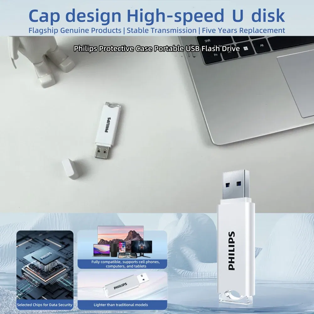 Capacity: 8 GB - PHILIPS USB Flash Drive 2.0, 64GB, Storage Expansion for Photos, Videos, Music, Files