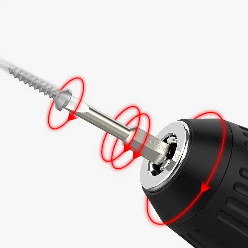Color: GRAY - Flat Head Screwdriver Bit Set Magnetic Tip Slotted Screwdriver Electric Driver Tool S2 Steel 1/4 Inch Shank Quick Change
