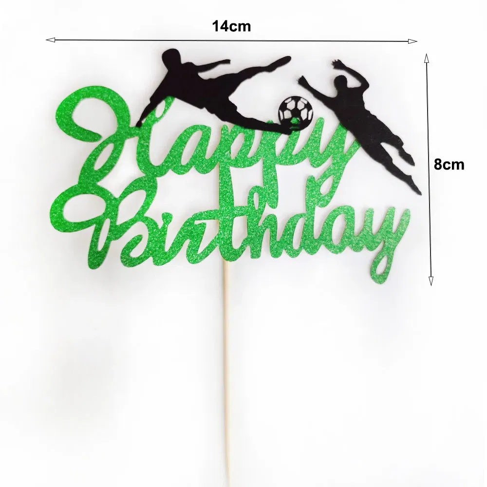 Color: MULTI - Soccer Cake Decorations Soccer Birthday Party Supplies Soccer Ball Cupcake Topper