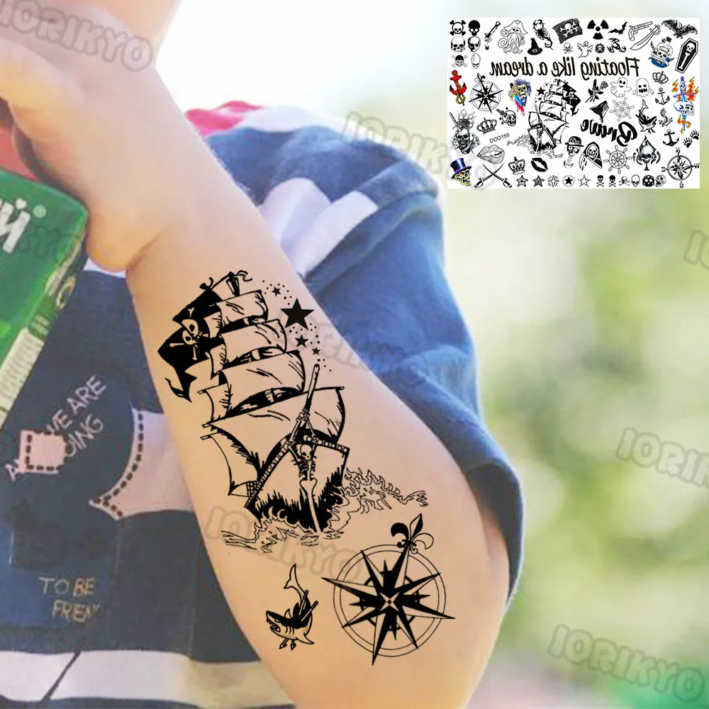 Color: Light Grey - Sexy Red Lips Flower Temporary Tattoo For Kids Boys Girls Adult Small Rose Butterfly Tattoos Sticker Fake Tatoos Arm Neck Face