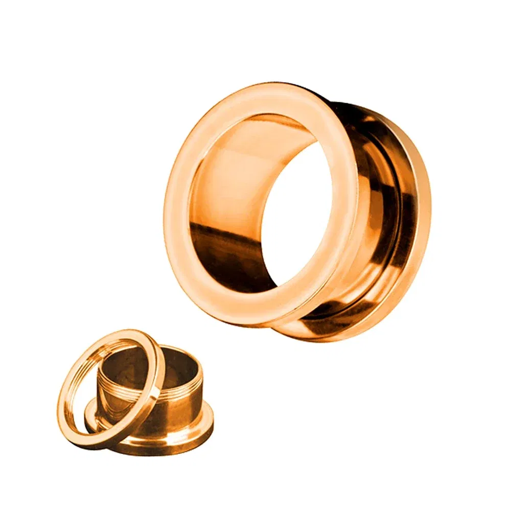 Metal color: Imitation Rhodium Plated, Main Stone Color: PURPLE - 2PCS Multi Color Steel Screw Fit Tunnel Ear Plug Stretcher Gauge 3-25mm Ear Lobe Tunnel Expander