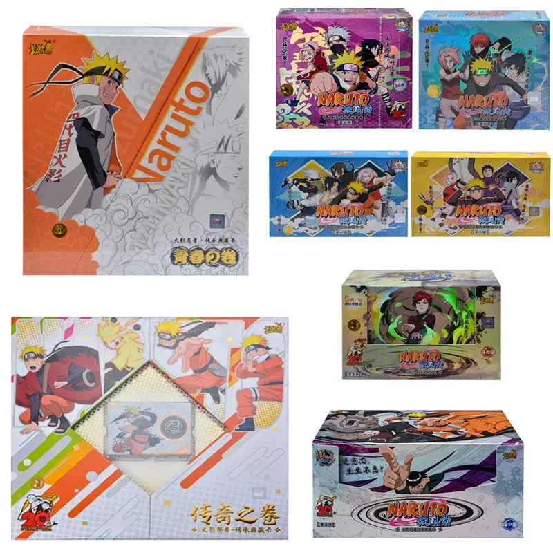 Color: Army Green - Genuine KAYOU Naruto Cards Soldier Chapter All Chapters Complete Works Series Anime Character Collection Card Child Toy Set