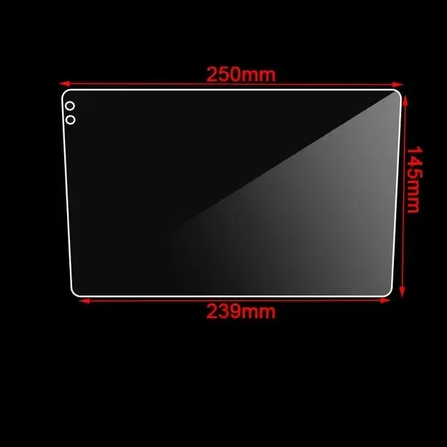 Color Name: WHITE - Car Tempered Glass For 9 10.1 Inch Protective Film Fit Car Radio Stereo DVD GPS Touch Full LCD Screen Auto Interior Accessories